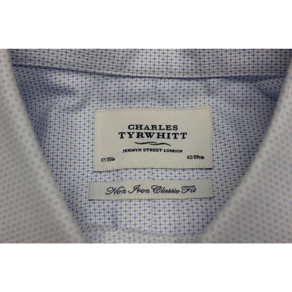 Charles Tyrwhitt men's classic fit non-iron patterned button front shirt 17 - Picture 7 of 13